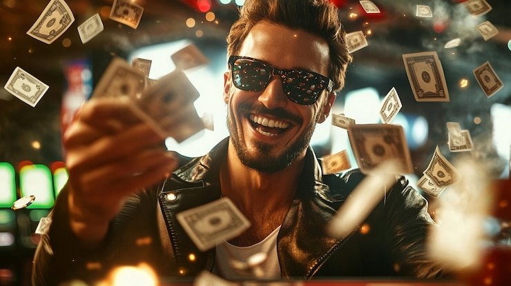Antarmuka permainan The Great Icescape dengan gulungan slot dan tabel pembayaran
